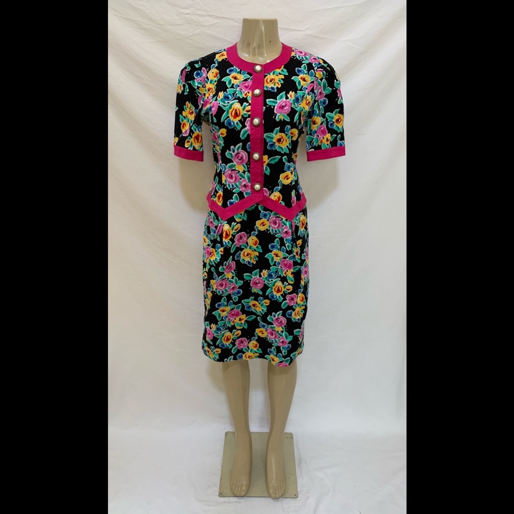 Talbots Size 8 Floral Print Secretary Dress